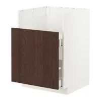 kabinet dasar u wastafel TALLSJÖN, putih/Sinarp cokelat, 60x60 cm