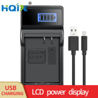 HQIX for Canon EOS REBEL T3 T5 X50 X70 1100D 3000D 4000D 1300D 1200D Camera LP-E10 Battery Charger
