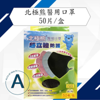北極熊 3D加厚 超立體 成人醫用口罩50片/盒
