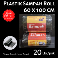 Plastik ROLL SAMPAH 50x75, 60x100, 80x120, 90x120, 45x50 & 60x80cm polybag HITAM & WARNA gulung rol/