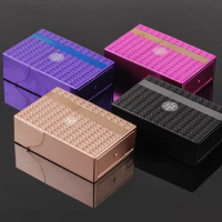 New 1pcs Plastic Flip Top Marbled Cigarette Case for 100mm Cigarettes Cigarette Holder Box