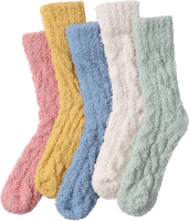 5 Pairs Fuzzy Socks for Women - Fluffy Socks Winter Warm Comfy Socks Women Gift for Women