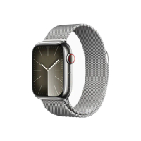 【Apple】Apple Watch S9 GPS+行動網路 45mm(不鏽鋼錶殼搭配米蘭式錶環)