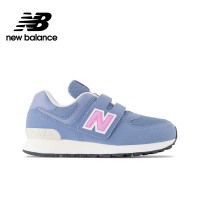 【NEW BALANCE】NB 童鞋_男童/女童_藍粉色_PV574SGK-W