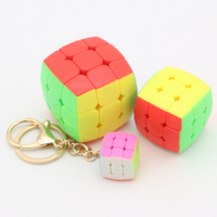 [ Yongjun Mini Bread Series Khối Rubik ] Mịn Màu Rắn Mini 3 Móc Khóa Đồ Chơi Khối Rubik Nhỏ
