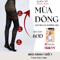 (FU11) Quần tất nữ Nhật Bản Fukuske độ dày 60D giữ nhiệt dưỡng ẩm cho đôi chân độ bó 12hPa bó form g