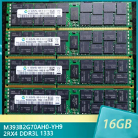 1Pcs M393B2G70AH0-YH9 For Samsung RAM 16G 16GB 2RX4 DDR3L 1333 REG Server Memory