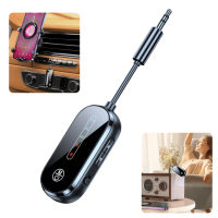 【Nil】C83Pro 二合一藍牙5.4音頻接收器 車載音響無線發射器 車家兩用 電視電腦耳機MP3適配器
