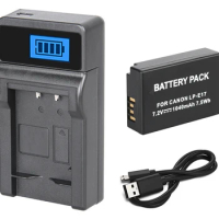 Battery Pack + Charger For Canon EOS 200D, 250D, 750D, 760D, EOS200D, EOS250D, EOS750D, EOS760D Digital SLR Camera