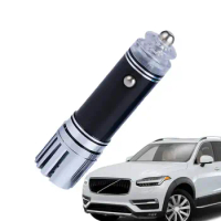 Mini Ionic Air Purifier Portable Air Ionizer Odor Eliminator Car Accessories Car Lighter Powered For Dust Pollen Smokes Bad