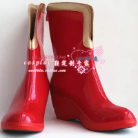 Macross Frontier Sheryl Nome Cosplay Red Short Shoes Boots S008