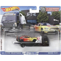 Hot Wheels Team Transport Cars 23 FORD MUSTANG RTR SPEC 5 &amp; AERO LIFT 1/64 Collection Metal Diecast Model Vehicles FLF56