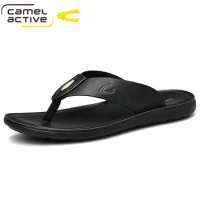 Camel Active 2021 New Men Slippers Leather Men Beach Shoes Brand Men Casual Shoes Men Slippers Sneakers Summer Shoes