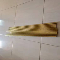 pipa kuningan / laras kuningan od 8 dan od 9 id 4,5mm alur 12 od9 = 60cm