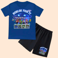 SETELAN BAJU ANAK LENGAN PENDEK  ROBLOX FISH IT SETELAN ANAK LAKI LAKI PEREMPUAN USIA 1-10 TAHUN