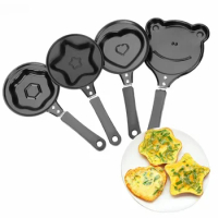 Kitchen Breakfast Egg Frying Pot Egg Mold Pan Flip Omelette Mold Non-Stick Frying Pan Pancake Maker Kitchen Cooking Accessories