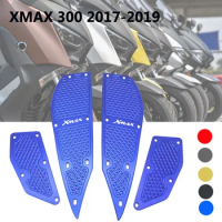 Motorcycle Footrest For Yamaha XMAX X-MAX 250 2011-16 300 2017 2018 Foot Pads Pedal Mat Plate Cover Panels CNC Aluminum Red