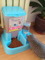 貓咪用品自動喂食器貓碗雙碗自動飲水狗碗寵物用品貓盆食盆貓飯盆  可開發票 母親節禮物