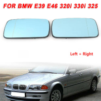 กระจกมองหลังอุ่น สีฟ้า สำหรับ E39 E46 320i 330i 325 1 คู่