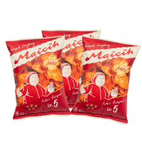 Bundle 3 packs Maicih Kripik Singkong Pedas Level 5