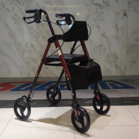 walker rollator 8 inch wheels wheelchair with seat rollator walker folding rollator