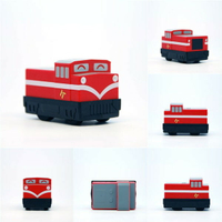阿里山柴油機車 鐵支路迴力小火車 迴力車 火車玩具 壓克力盒裝 QV020 TR台灣鐵道