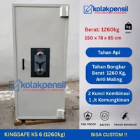 Brankas 150cm Tahan Api KINGSAFE KS 6 | Brankas 1 Ton (1260 Kg) | Brankas Besar | Brankas Custom