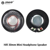 2pcs Hifi 30mm Mini Headphone Speaker Unit 32ohm Over Ear Headset Driver For Blutooth Earphone Diy Repair Parts