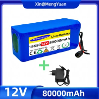 100% Original 18650 battery 12V large capacity 12V 20ah18650 lithium battery protection board 12V 20000mAh capacity and charger