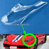 Headlight Cover For Ferrari Italia 458 2011~2016 Car Headlamp Lens Glass Replacement Front Lamp Lampshade Auto Shell