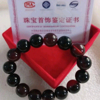 Gelang Giok Merah Maroon Gelap