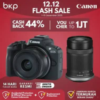 BKP Canon EOS R50 Kamera Mirrorless Kit 18-45mm with 55-210mm EOS R 50 Garansi RESMI