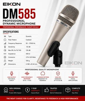 Microphone Cardioid Polar Proel DM585