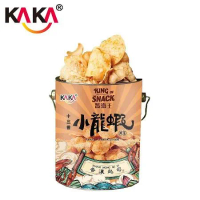 KAKA 饕海王 十三香小龍蝦風味脆片 220g 鐵桶(香濃起司)