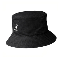 【KANGOL】RIPSTOP REV 細格雙面漁夫帽(黑色)