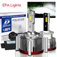 2PCS D3S LED Canbus D1S D2S Car Headlight D4S D5S D8S D2R Turbo LED Light Bulbs 30000LM 6000K Kit to Replace HID Conversion Lamp