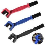 Universal Motorcycle Mountain Bike Bicycle Scooter Double-end Chain Cleaning Brush Cycle Chain Brush Motorbike Chain Clean Tool