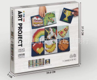 [Hot]DIY Assembled Pixel Art Mosaic Steel Stickers Star Wars Marilyn Monroe Assembled Building Block