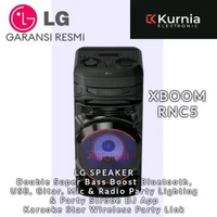 LG XBOOM RNC5 Bluetooth Party Speaker Karaoke Mic/Guitar Radio input
