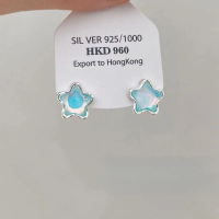 ✨   [Subsidy in Progress]925 Needle Ice-Transparent Star-Moon Butterfly Earrings for Women, Summer F