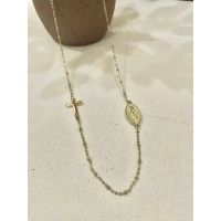 SCARLET Kalung Xuping Titanium Gold Salib Maria wanita fashion anti luntur anti karat