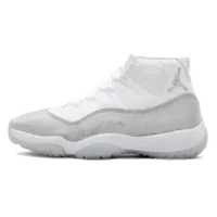 WMNS AIR JORDAN 11 RETRO WHITE METALLIC SILVER