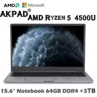 Super Deal 15.6 Inch Gaming Laptops AMD Ryzen 5 R5 4500U Backlit Keyboard MAX RAM 64GB Max Rom 3TB SSD Windows10/11Pro WIFI BT