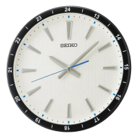 【SEIKO 精工】立體時標 滑動式靜音造型時鐘 掛鐘(QXA802J)
