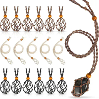 สร้อยคอปรับความยาวได้, DIY, ที่ใส่หินด่างเปล่า, หินแซฟไฟร์ธรรมชาติ, เหมาะสำหรับสร้อยคอ DIY, รวมตาข่า