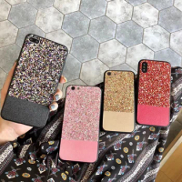 30PCS Sumgo Fashion Cover TPU+PC Glitter Shining Phone Case For Apple iPhone X 8 7 6S 6 Plus Sequins Luxury Coque Back Cover