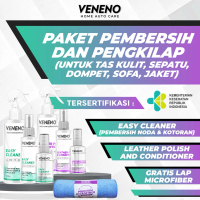 Paket Best Seller Isi 2 - Pembersih dan Pengkilap Tas, Sofa, Sepatu, Dompet & Jaket Kulit Free Lap M