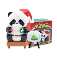 52TOYS Panda Roll Merry Christmas Set 1PC Cute Figure Collectible Toy Desktop Decoration Gift for Christmas New Year