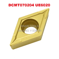 10pcs DCMT 070204 DCMT070204 UE6020 UE6110 Carbide Inserts Turning Tool Holder Boring Bar Lathe Cutter Tools Holder