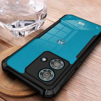 For Motorola Edge 40 Neo 5G Case TPU Soft Edge Clear Acrylic Phone Cover Moto Edge40Neo Edge40 Neo 40Neo Shockproof Armor Coque